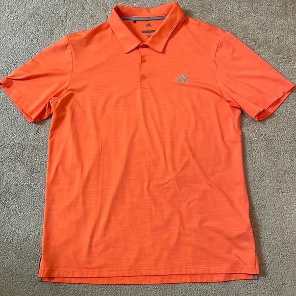 Adidas Performance Mens Golf Polo (Orange) - Picture 1 of 4
